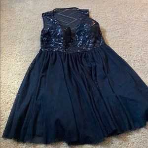 Navy blue homecoming dress